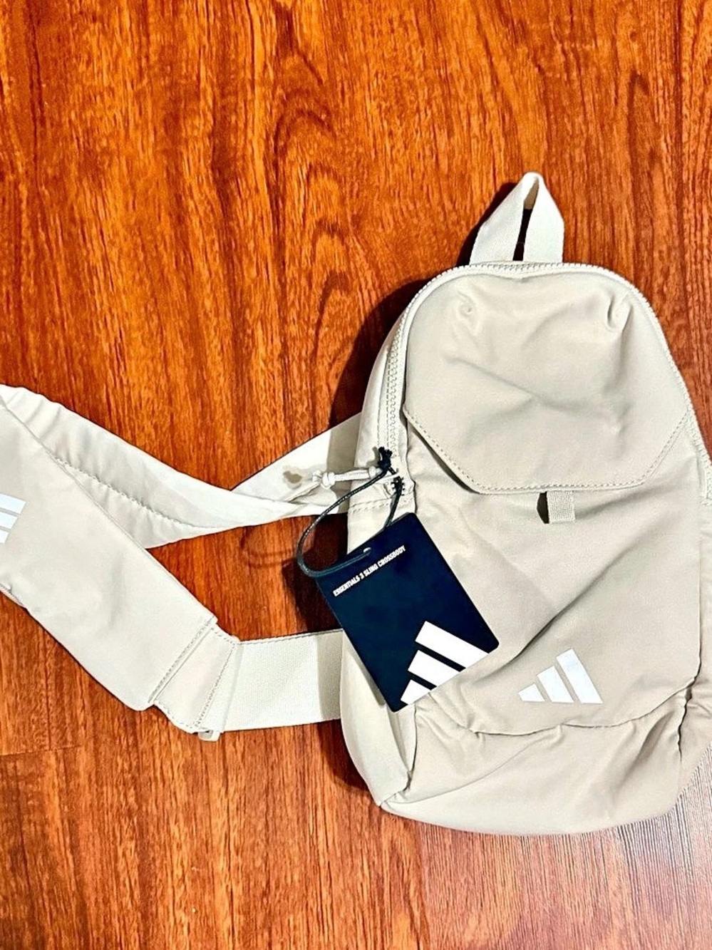 adidas Essentials Premium Backpack Beige NWT